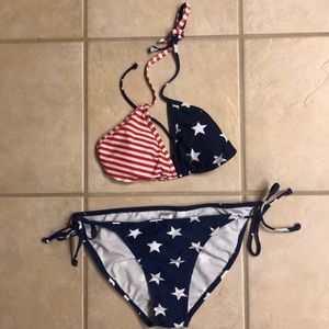2 piece Stars and Stripes bikini